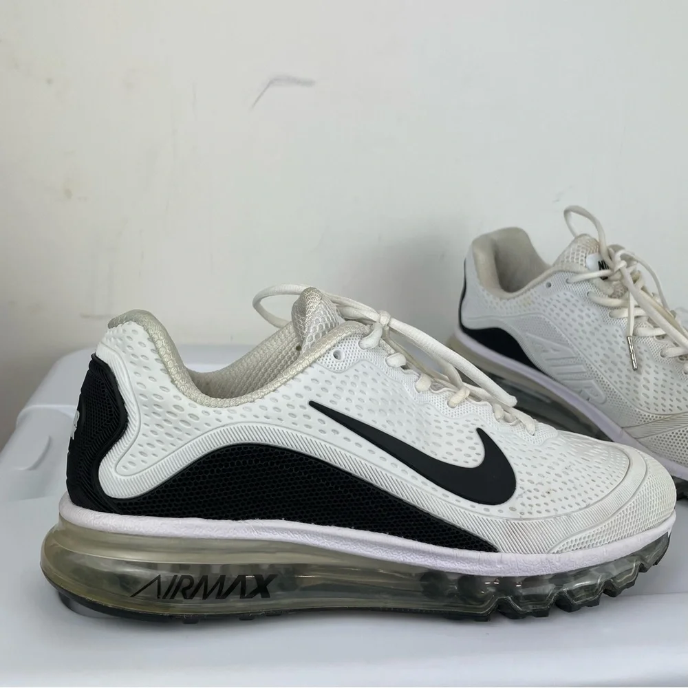 Nike Air Max 2017.5 Mens White Athletic Running Shoes Sz 10